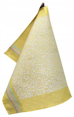 Produktbild von Zwoltex Großes Baumwoll-Küchentuch mit Blumenmuster