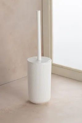 Image de Mijolnir, GFTVFRC-2, brosse WC, blanche, 100 % PLASTIQUE, 9 x 9 x 34,5 cm