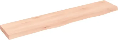 Zdjęcie produktu dla Półka, 100x20x4 cm, surowe lite drewno dębowe