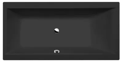 Produktbild von CLEO Rechteckwanne 150x75x48cm, schwarz matt