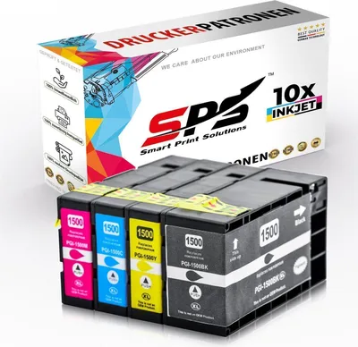 Produktbild von 10er Multipack Set kompatibel für Canon MAXIFY MB2150 (0959C009) Druckerpatronen PGI-1500XL