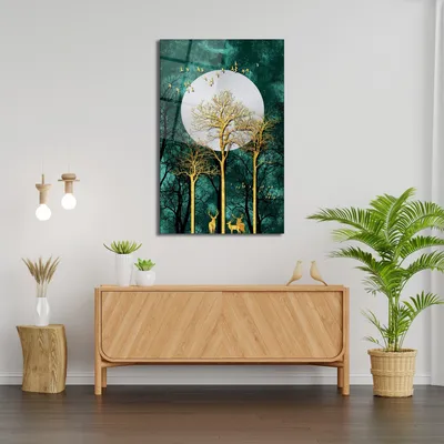 Produktbild von Wallity, 0833 - 90 x 60, Dekorative Malerei aus gehärtetem Glas, Mehrfarbig, 100 % gehärtetes Glas, 60 x 90 cm