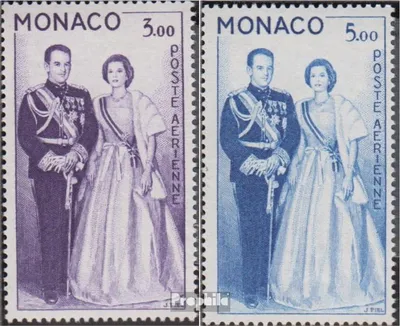 Produktbild von Briefmarken Monaco 1960 Mi 655-656 (kompl.Ausg.) postfrisch Fürsten
