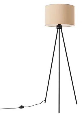Image de Lampadaire NEVIA beige 1xE27 15W tissu/PVC/acier 135x40x40cm Sollux Lighting