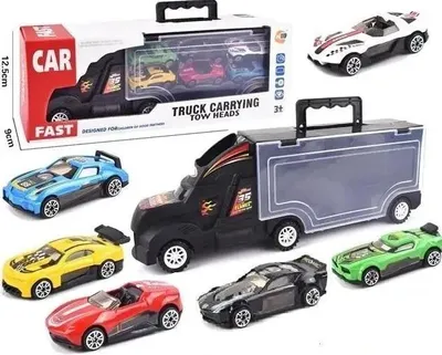 Produktbild von Transport-Lkw mit 6 Sportwagen