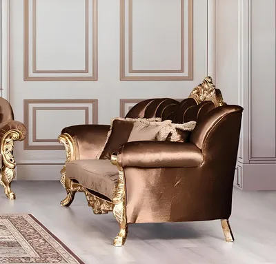 Produktbild von Sofagarnitur 3+1+1 Sitzer Luxus Garnitur Sofa Sofas Sessel Set Barock Wohnzimmer