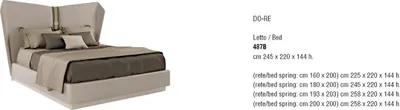 Image de Lit double Lits Lit rembourré Bois Designer Cadre de lit double Cadre de lit