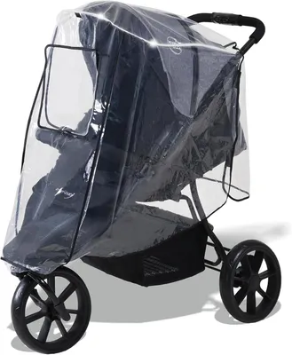 Imagen del producto de Cubierta transparente para cochecito de bebé, con abertura de ventilación, ecológica, para cochecitos de bebé