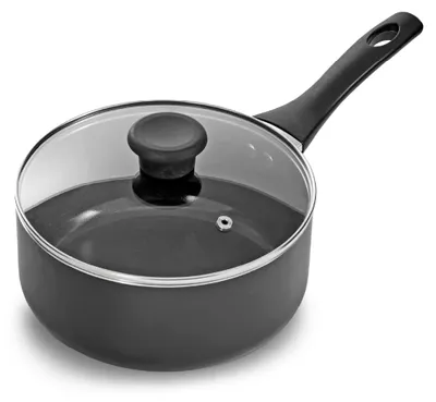 Obrázok produktu pre Hrnec so skleneným pokrievkou, keramický nepriľnavý povrch, priemer 20 cm, vhodný na všetky typy sporákov