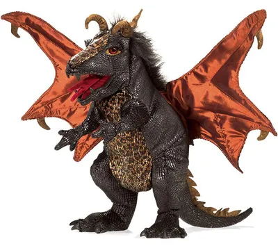 Produktbild von Folkmanis Black Dragon, Handpuppe, Tier, 1 Stück(e)