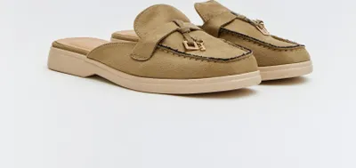 Produktbild von Buonarotti - Slip-On Loafer Olivgrün Suedine Anhänger - 36 EU - Grün