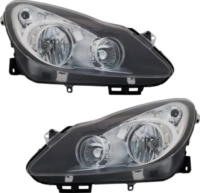 Produktbild von TYC Scheinwerfer Set für Opel Corsa D 7/2006-1/2011 H1 H7 LWR Stellmotor Schwarz