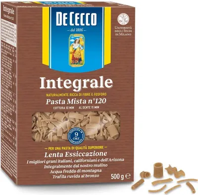 Produktbild von 10x Pasta De Cecco Pasta mista integrali n. 120 Vollkorn italienisch Nudeln 500 g