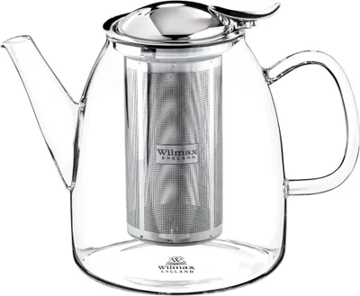 Zdjęcie produktu dla Czajnik Wilmax 600 ml ze szkła borokrzemowego z filtrem ze stali nierdzewnej WL-888807/A