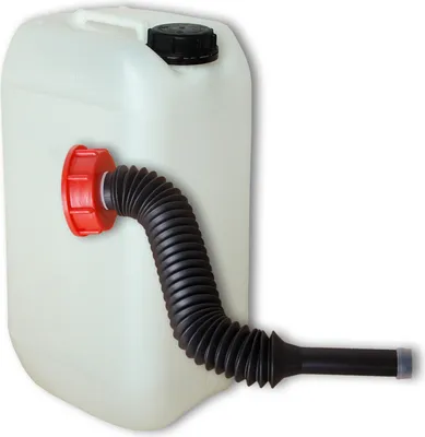 Produktbild von 15 Liter Kanister Natur mit Ausgießer flexibel lang (DIN 61)