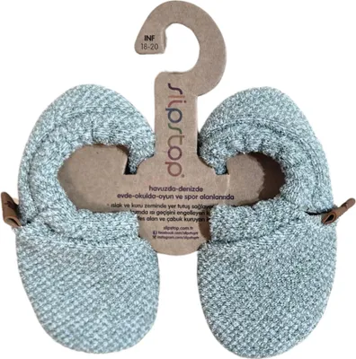 Produktbild von Slipstop Soft Green Bootie Pantoffeln Kinder