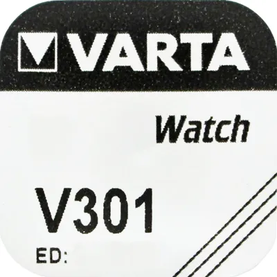 Produktbild von Varta Watch V301 Uhrenzelle Knopfzelle SR 43 SW Silber-Oxid 95 mAh 1,55 V 1er Blister