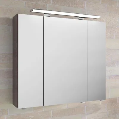 Produktbild von Pelipal Serie 4010 Spiegelschrank 80 x 70,3 cm mit LED-Aufsatzleuchte
