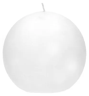 Zdjęcie produktu dla Świeca Pomax, wykonana z wosku parafinowego, biała, średnica 9 cm