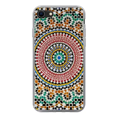 Produktbild von MuchoWow® Handyhülle Schutzhülle Hülle für iPhone 8 Ansicht eines marokkanischen Mosaiks von oben Silikon Softcase Handy Hülle - Schutzhaube