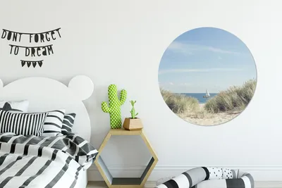 Produktbild von MuchoWow® - Mauerkreis - Wandbilder - Runde Bild - Bild aus Aluminium - Schlafzimmer - Wohnzimmerdekoration - Wand Dekoration