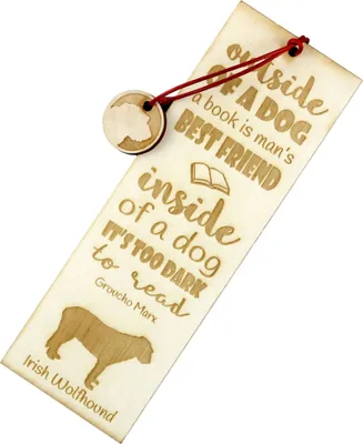 Produktbild von Irischer Wolfshund, Irish Wolfhound - Lesezeichen mit Hund, personalisiertes Lesezeichen, Geschenk für Bücherwurm von der Marke Art-Dog