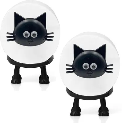 Image de Porte-rouleau de papier toilette en forme de mouton, accessoire de salle de bain décoratif, pour les amoureux des chats