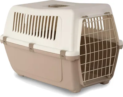 Produktbild von Katzentransportbox Classic 55 Beige/weiss