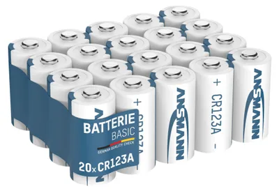 Immagine prodotto di ANSMANN CR123A 3V batterie al litio, 20 pezzi
