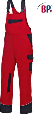 Produktbild von BP® Latzhose - rot/schwarz - 46n