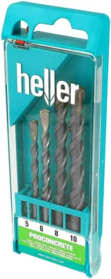 Produktbild von Heller Tools 3000 ProConcrete Schlagbohrer, Silber, 5/6/8/10 mm
