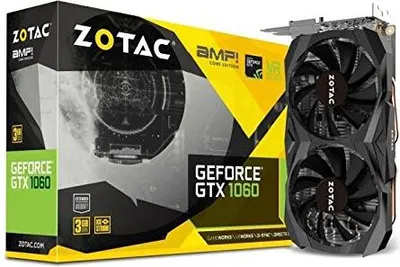 Produktbild von Zotac GeForce GTX 1060, GeForce GTX 1060, 3 GB, GDDR5, 192 Bit, PCI Express 3.0, 1 Lüfter