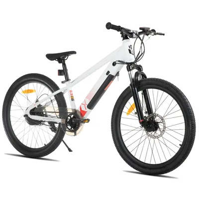 Produktbild von JOYSTAR 24‑Zoll Elektro‑Mountainbike für Jugendliche, 24V 5.2Ah Akku, 25 km/h, Federgabel, verstellbarer Sattel, Scheibenbremse