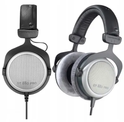 Produktbild von DT 880 PRO Kopfhörer Kabelgebunden Kopfband Musik Schwarz, Silber