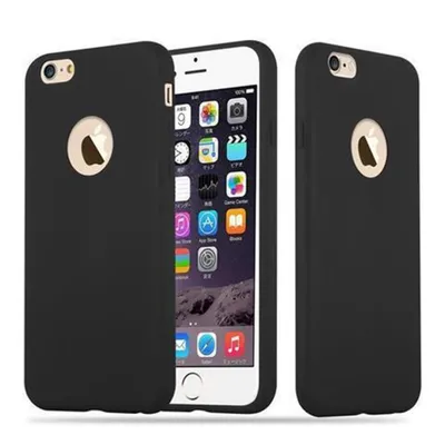 Produktbild von Cadorabo Hülle für Apple iPhone 6 PLUS / 6S PLUS Schutzhülle in Schwarz Handyhülle TPU Silikon Etui Case Cover