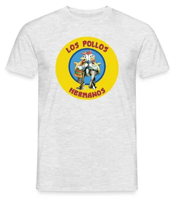 Produktbild von Spreadshirt Breaking Bad Los Pollos Hermanos Männer T-Shirt, S, Grau meliert