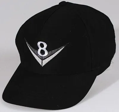 Produktbild von Baseballcap mit Einstickung - V8 - 68114 schwarz
