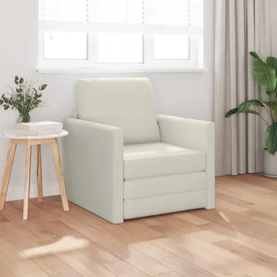 Obrázek produktu pro Víceúčelová rozkládací pohovka v krémové barvě
