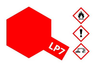 Image de Tamiya peinture laque LP-7 rouge (pur) brillant 10ml