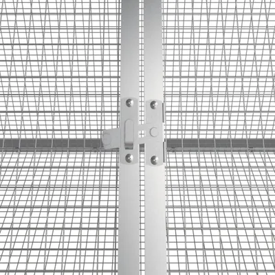 Immagine prodotto di Gabbia per Conigli grigio 403,5x80,5x71 cm Acciaio Zincato