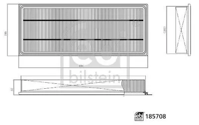Produktbild von FEBI BILSTEIN 185708 Innenraumfilter Pollenfilter