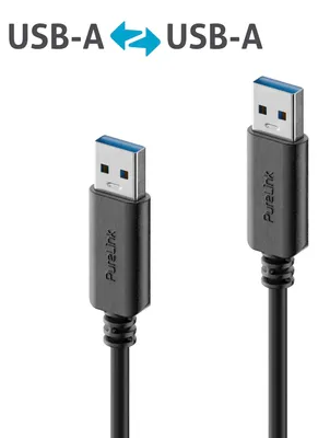 Obrázek produktu pro PureLink IS2411-005, 0,5 m, USB A, USB A, USB 3.2 Gen 2 (3.1 Gen 2), 10 Gbit/s, Černá