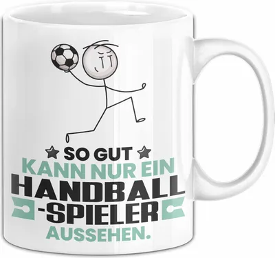 Produktbild von Handballspieler Geschenk Tasse So Gut Kann Nur Ein Handballspieler Aussehen Geschenkidee Kaffee-Becher (Weiß)