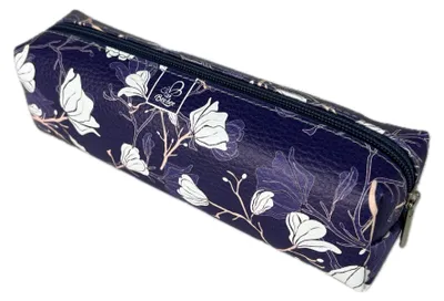 Produktbild von Piórnik szkolny młodzieżowy prostokąt kostka Magnolie Dark Blue