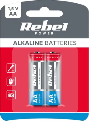 Immagine prodotto di BAT0067B Batterie alcaline VIPOW LR6 2pz/bl.