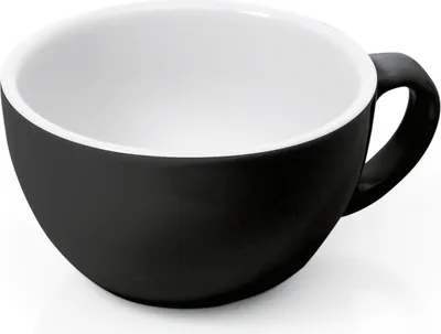 Produktbild von Cappuccino Tasse Obertasse Italia 280 ml schwarz, Porzellan