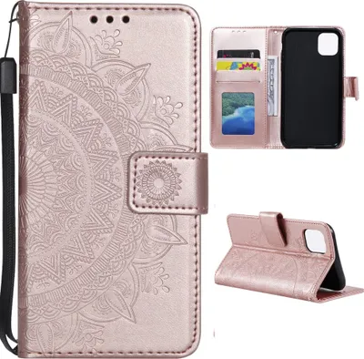 Obrázek produktu pro Kryt pouzdra pro Xiaomi 11 Lite 5G NE / Mi 11 Lite 5G Phone Cover Flip Case Cover Mandala Rose Gold