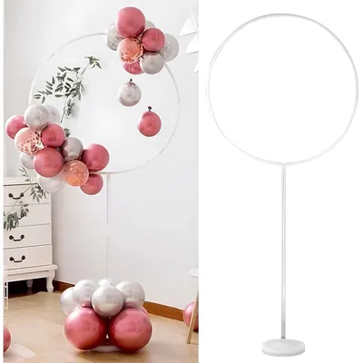 Produktbild von Wiederverwendbarer, runder Ballondekorbogen, 70 x 22 x 160 cm