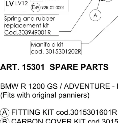 Immagine prodotto di Silenziatore posteriore LeoVince compatibile con BMW R 1250 GS, acciaio inox, destro per LV-12