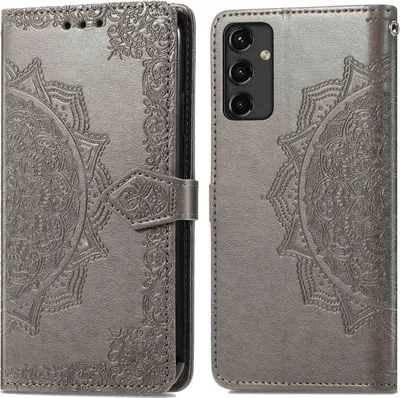 Image de imoshion Bibliothèque Mandala pour le Samsung Galaxy A14 (5G/4G) - Gris